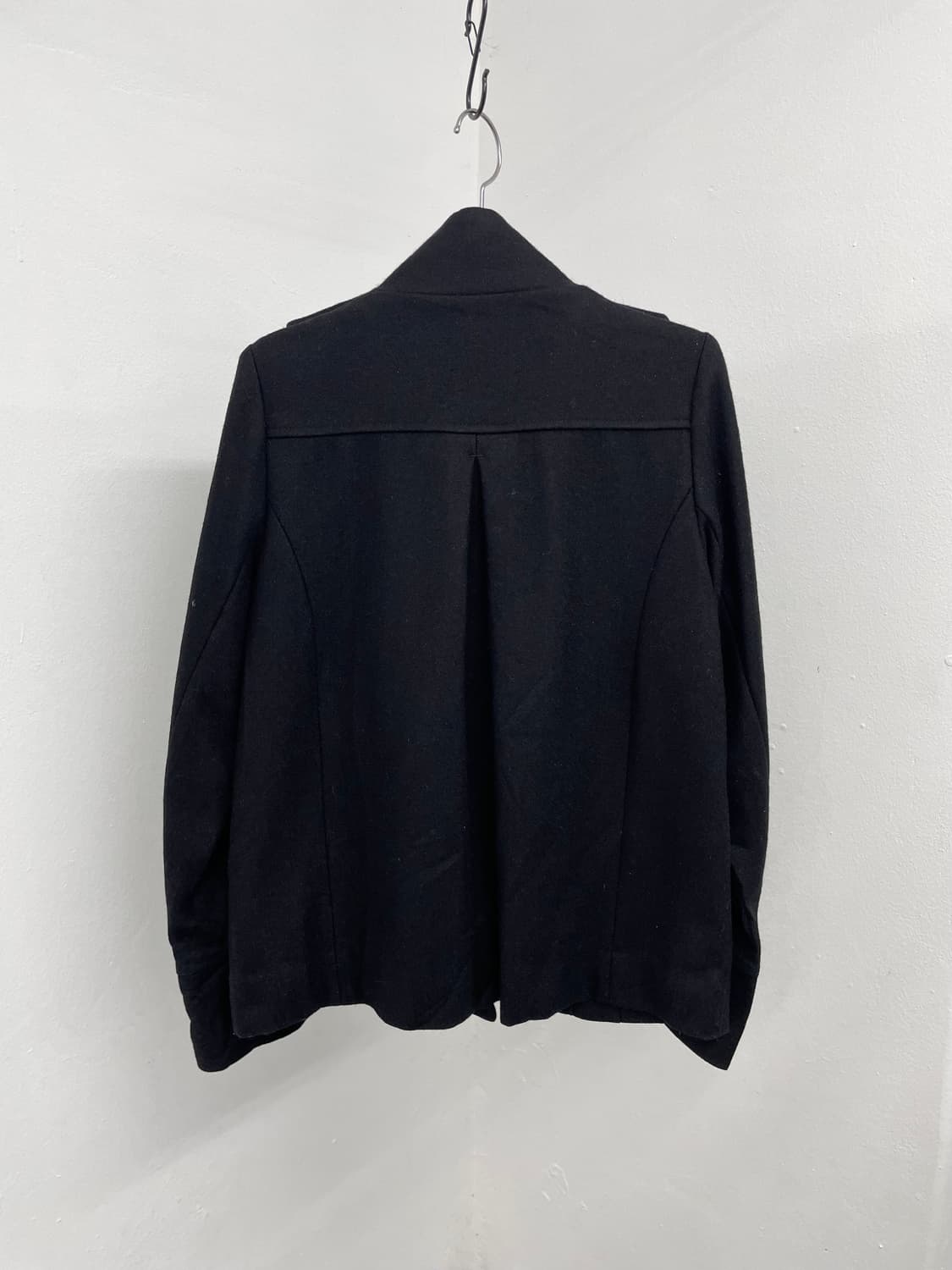 락시크 나폴레옹 블랙 버튼 하프 코트 상품이미지4