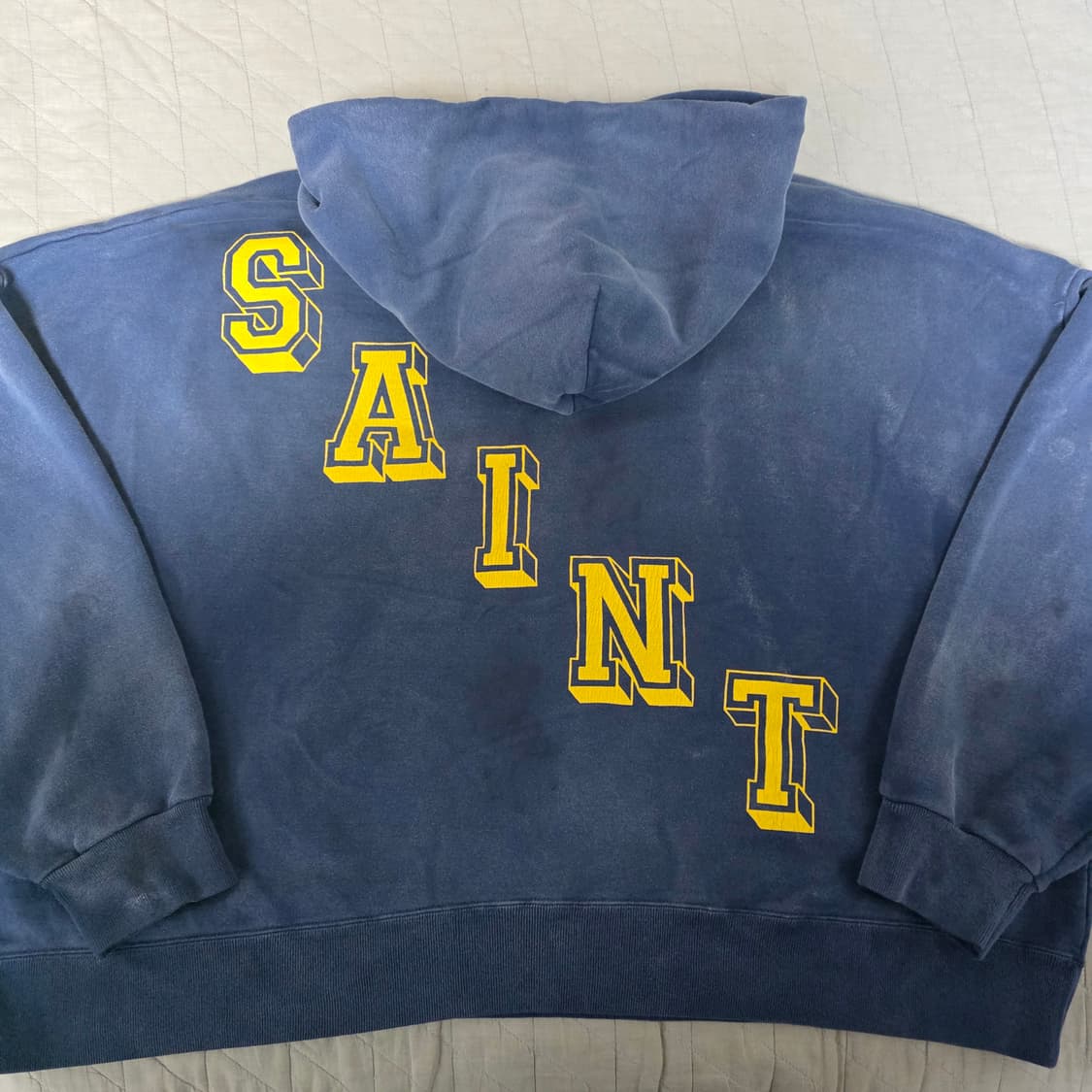 [L] 세인트미카엘 24AW 조던 오마주 엔젤 후드 네이비 상품이미지4