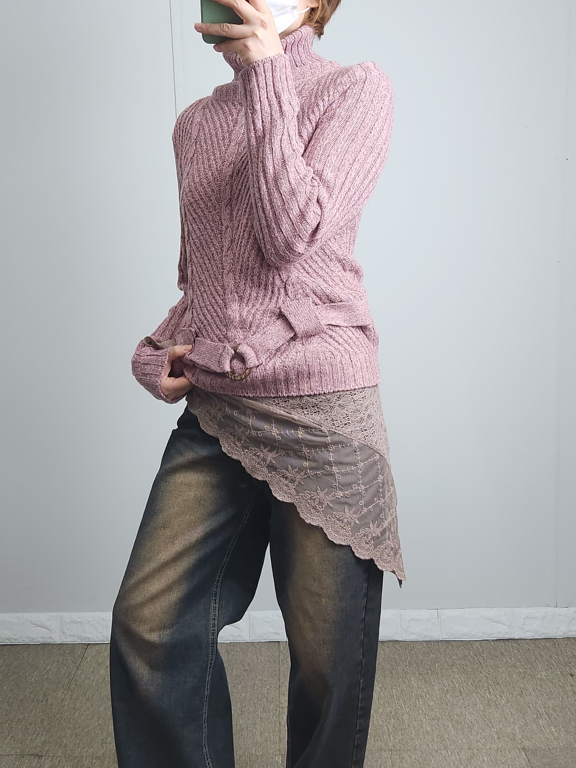 자수 레이스 스카프 상품이미지3