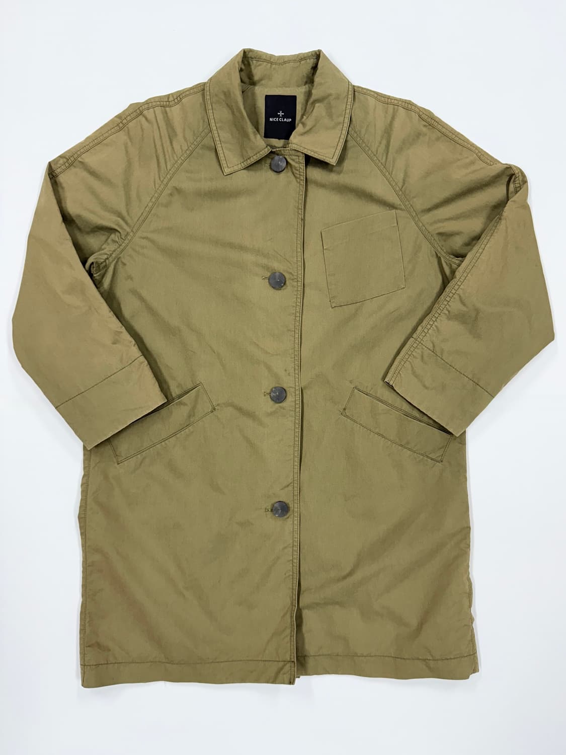 나이스크랍 라이트카키 트렌치코트 상품이미지1