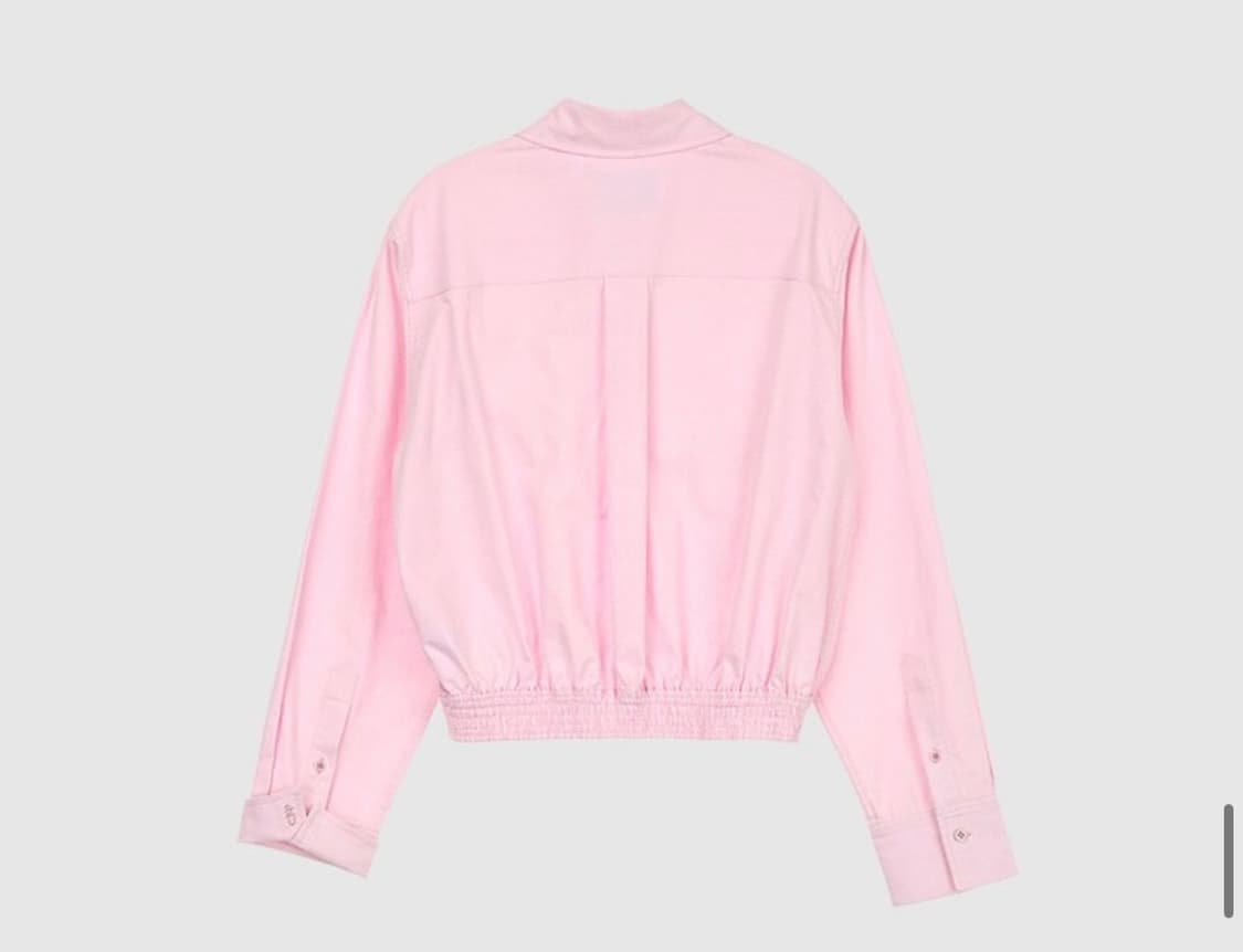 앤유 핑크 크롭셔츠 상품이미지3