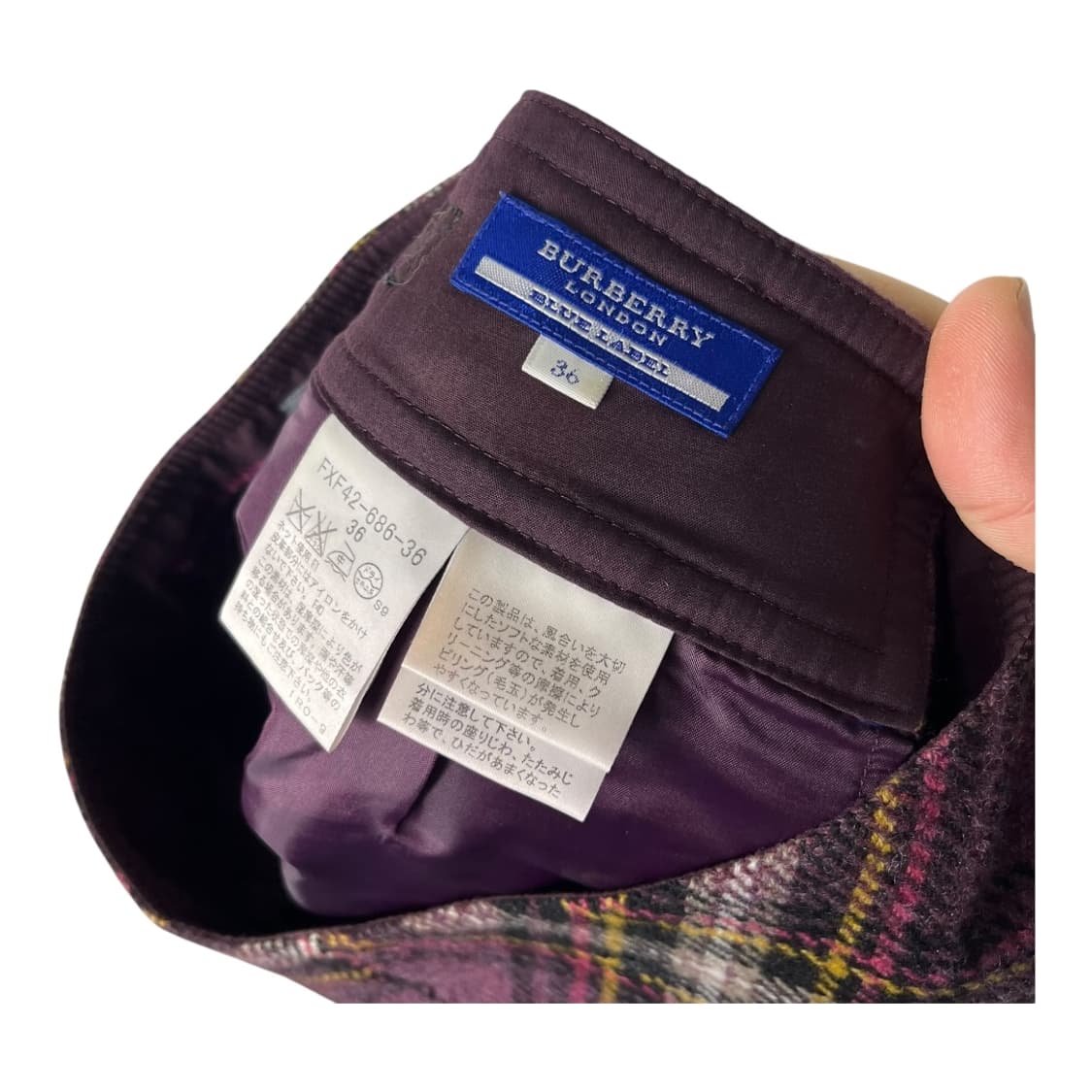 [Burberry] 버버리 블루라벨 체크 트위드 미니스커트 상품이미지5