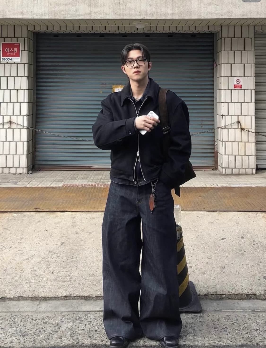 [XL] 핀터 감성 생지 인디고 와이드 데님 상품이미지4