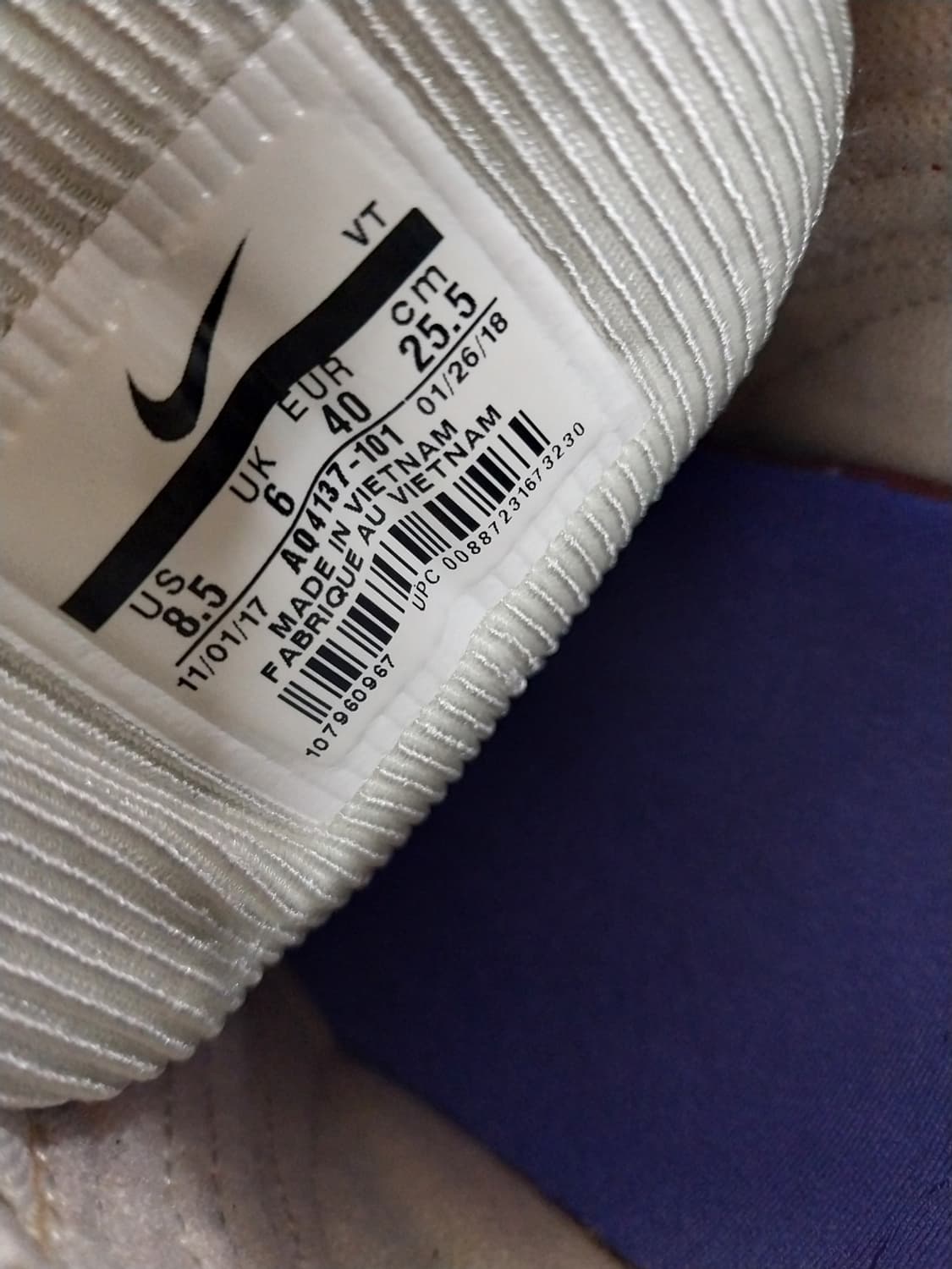 여성 나이키 에어맥스 97 코듀로이 화이트 SE 레인보우 운동화 (255 상품이미지9