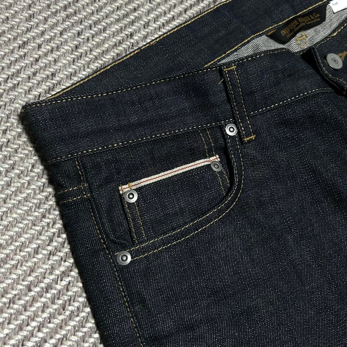 [XL] Uniform Bridge 유니폼브릿지 셀비지 데님팬츠 상품이미지4