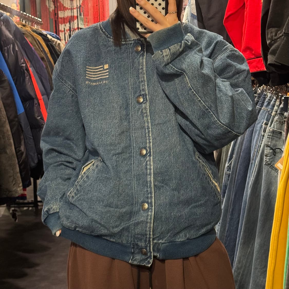 [IM] 데님 바시티자켓 상품이미지2