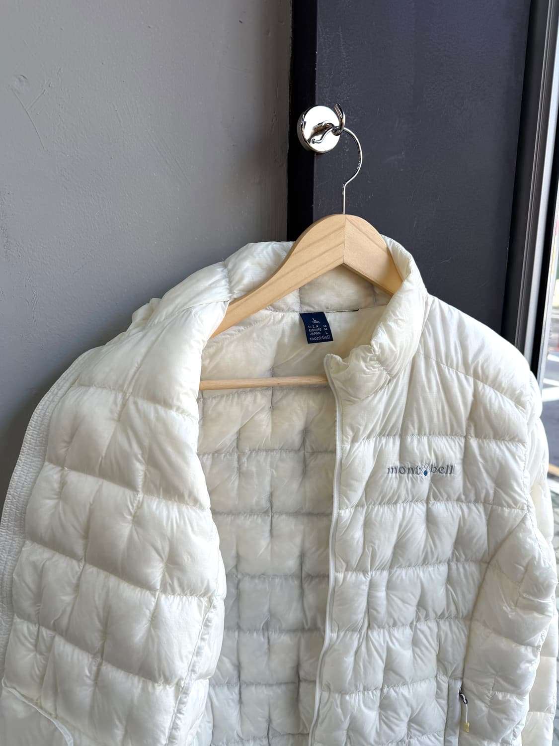 L/ 몽벨 13FW 플라즈마 EX1000 경량 패딩 크림 상품이미지7