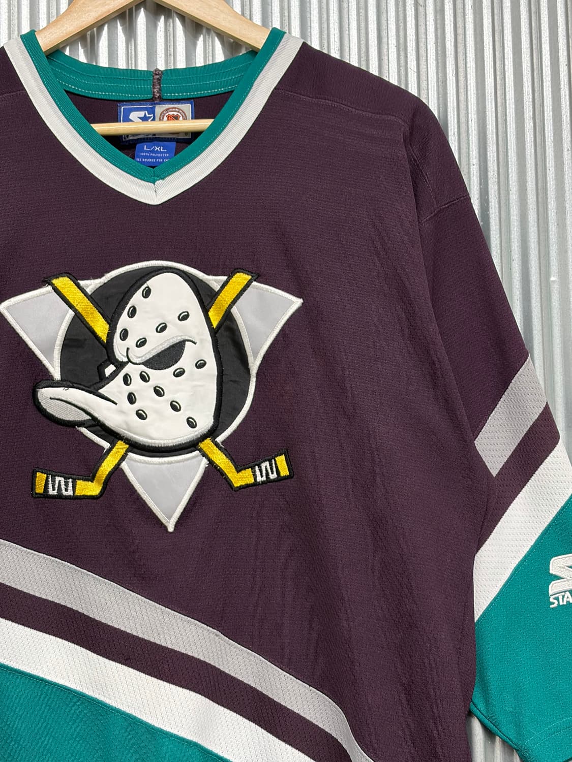 [L/XL] NHL 애너하임 마이티덕스 스타터 빈티지 아이스하키 4.9  상품이미지3