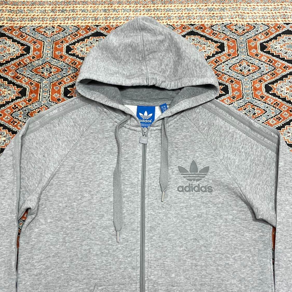 아디다스 오리지날 그레이 기모 후드집업 남성S 상품이미지2