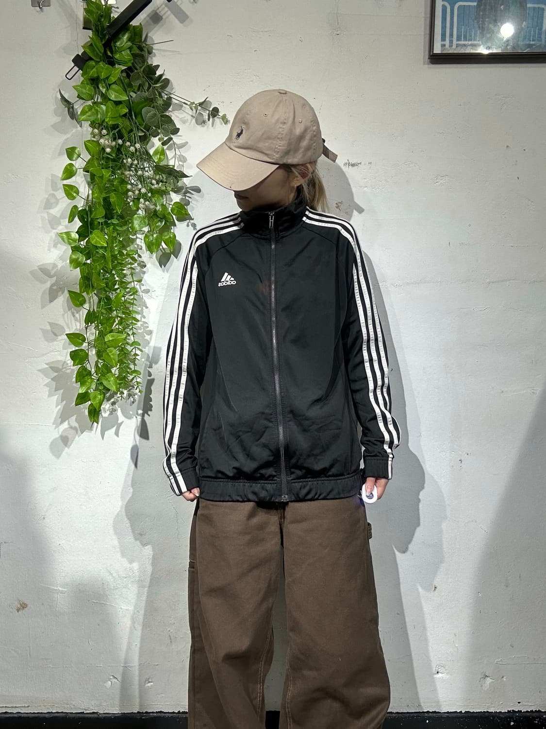 아디다스 블랙 화이트 삼선 스몰 로고 트랙탑 져지 M 상품이미지2