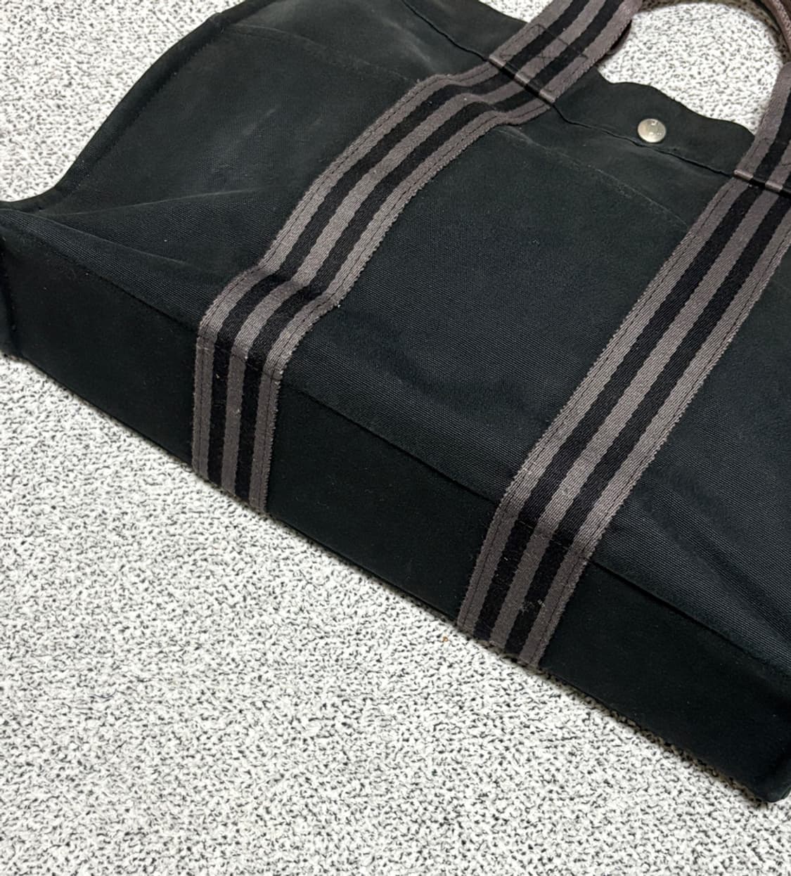  에르메스 빈티지 후루토 캔버스 토트백 블랙/그레이 상품이미지9