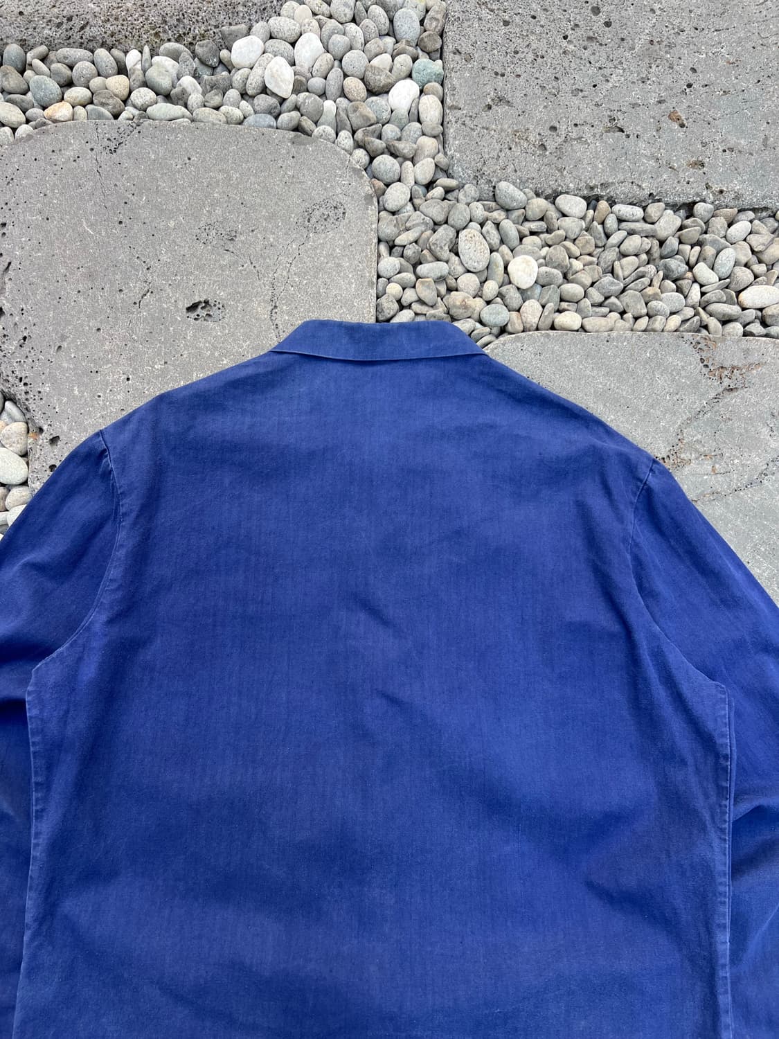 BLUE WASHING OLD HBT 헤링본트윌코튼 프렌치워크자켓 상품이미지7