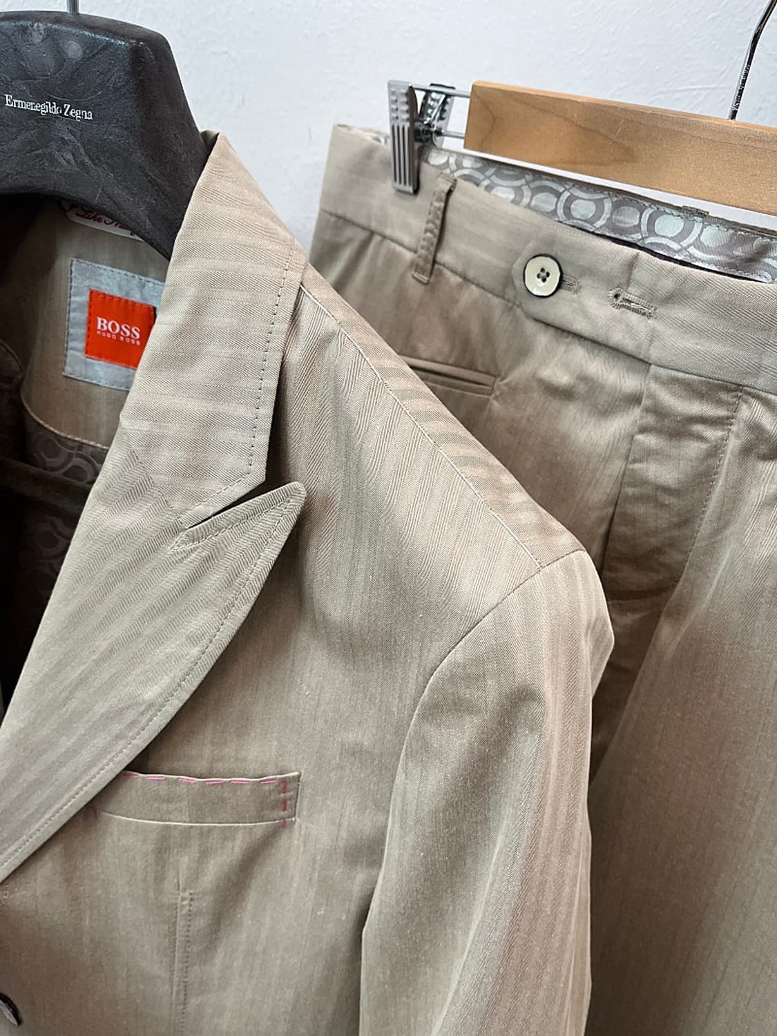 슬95,30) 보스 린넨 셋업슈트  상품이미지2