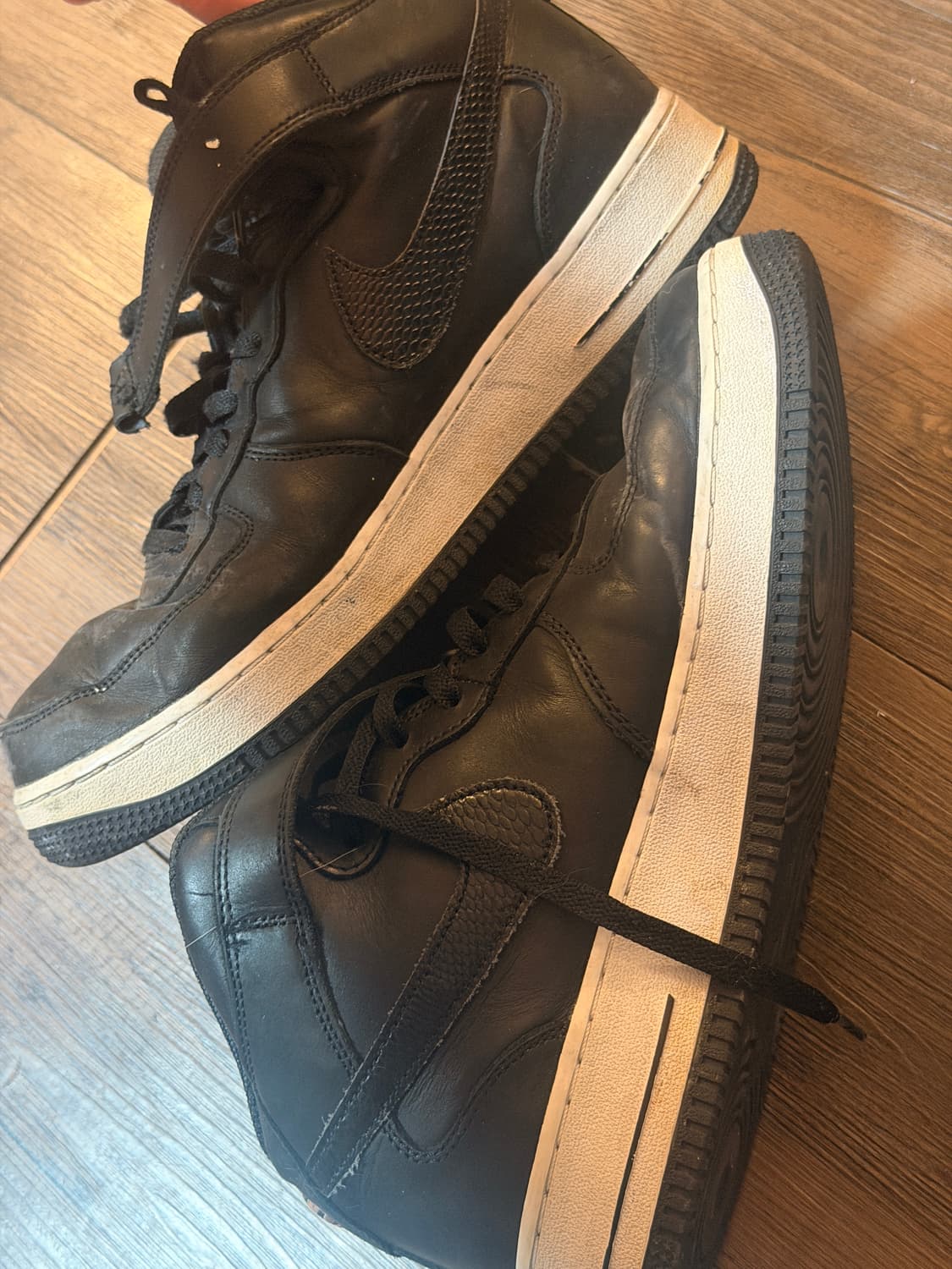 나이키 에어포스1 하이 스투시 블랙 상품이미지4