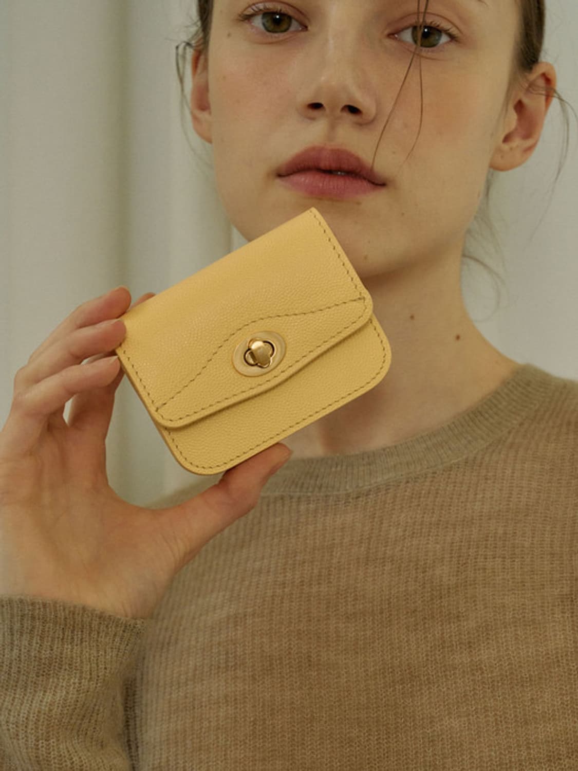 유어유스 Wonder 캐비어 옐로우 반지갑💛✨ 상품이미지3