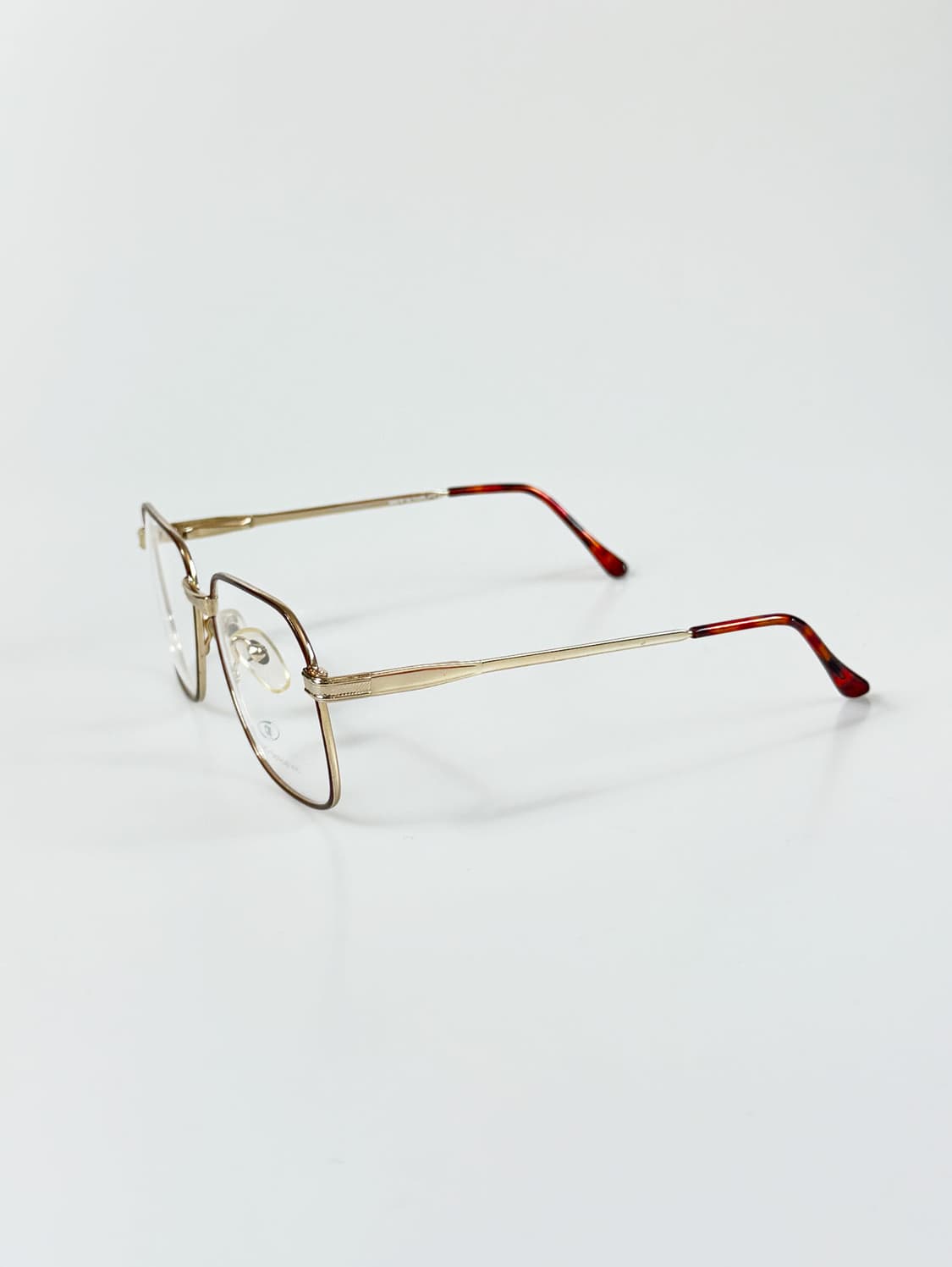 90s CAC OPTICAL 골드 클래식 스퀘어 빈티지 안경 상품이미지4
