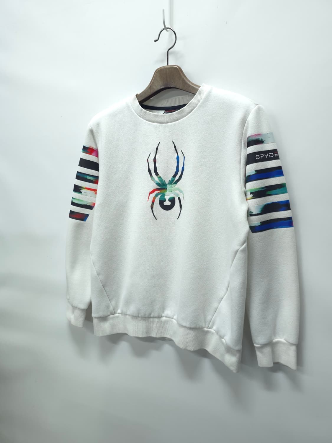 스파이더 멀티 컬러 그래픽 화이트 맨투맨 (105) 상품이미지2