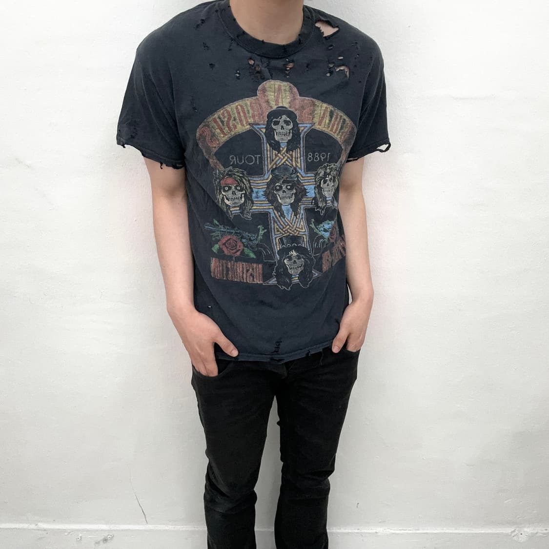 Guns n Roses damaged 1988 tour short 상품이미지2