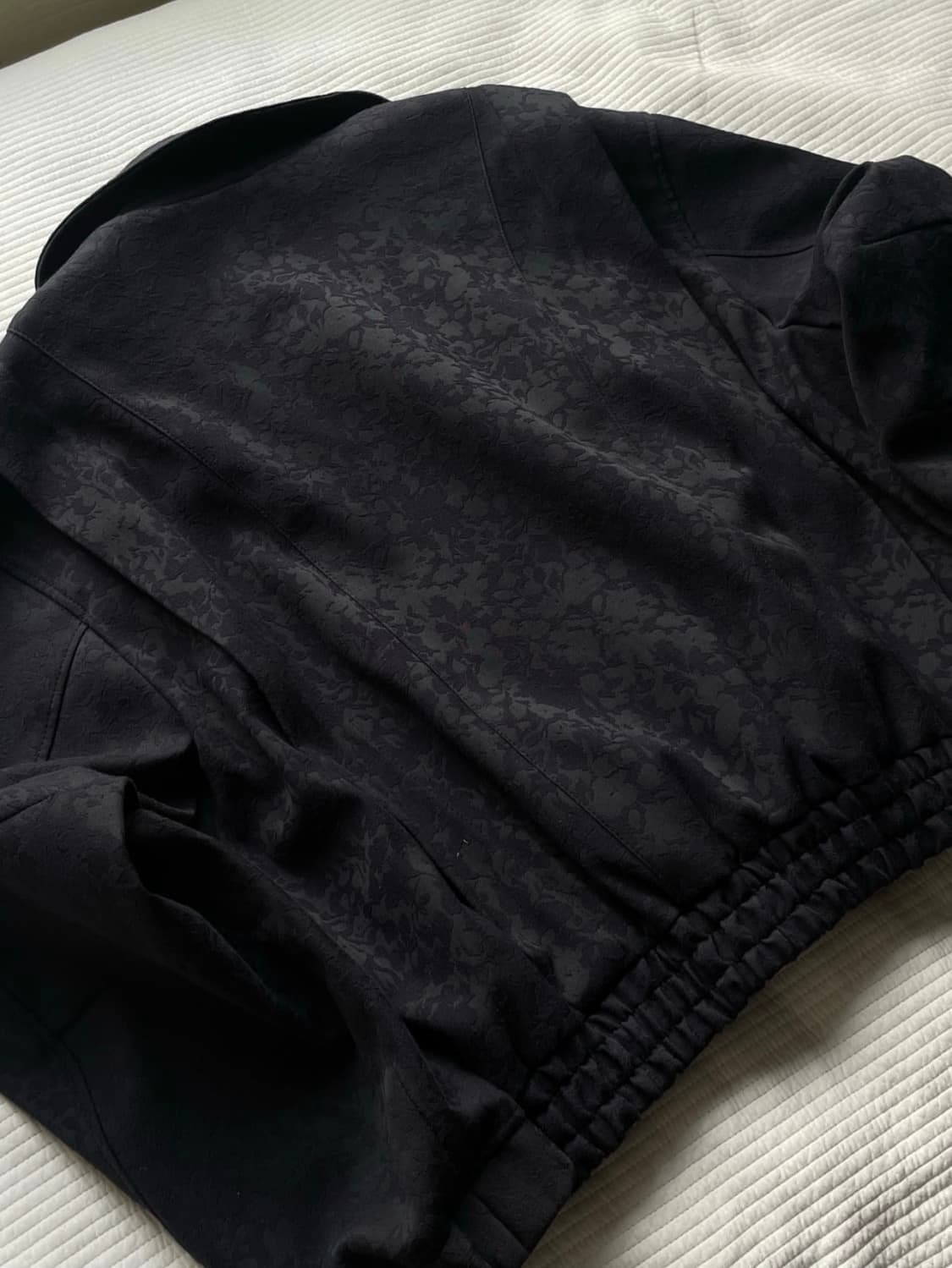 엘무드 자카드 붐버 자켓 상품이미지2