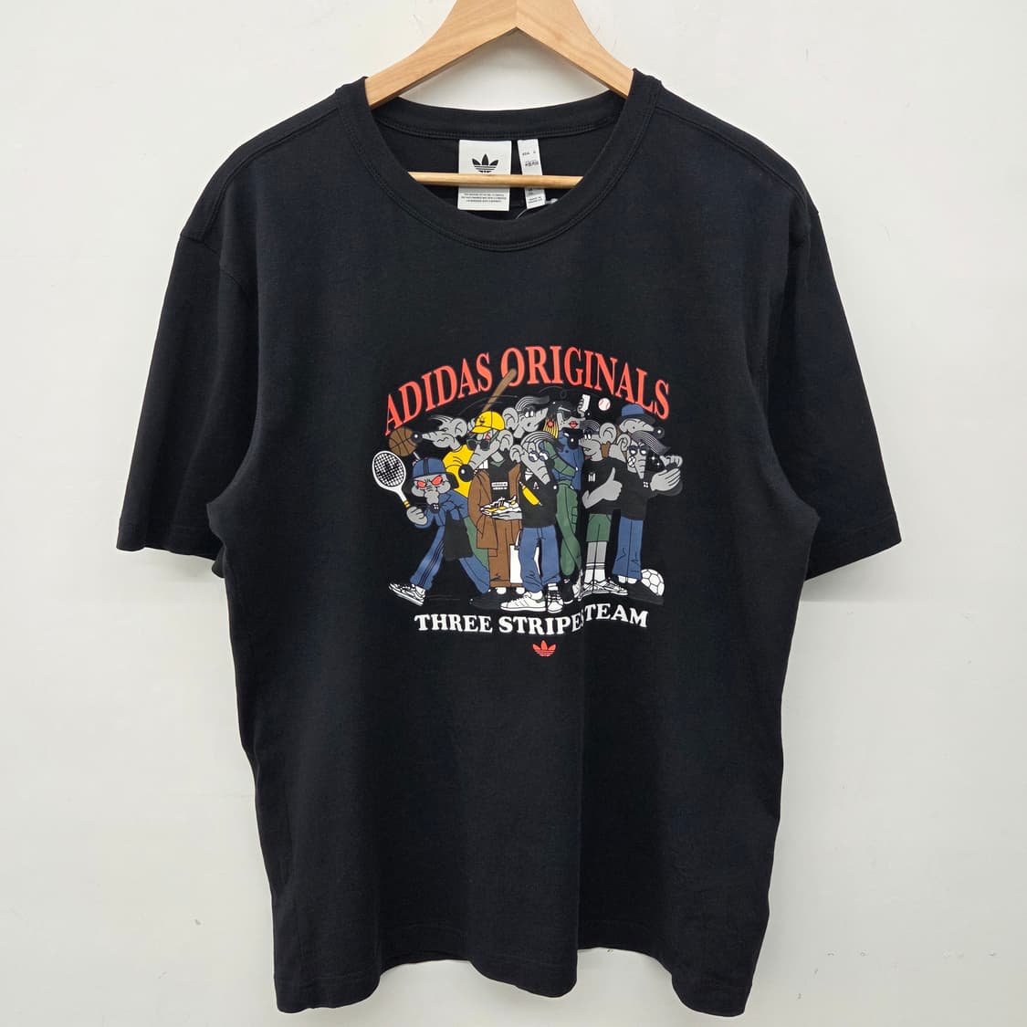 아디다스 오리지널스 Three Stripe Team 반팔 티셔츠 남2XL 상품이미지2