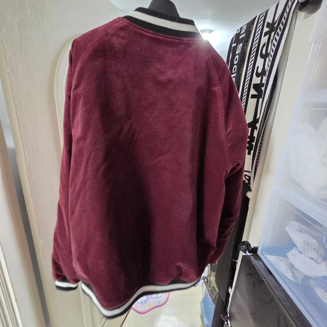 베이프 벨루어 수베니 어 버건디 자켓 상품이미지8