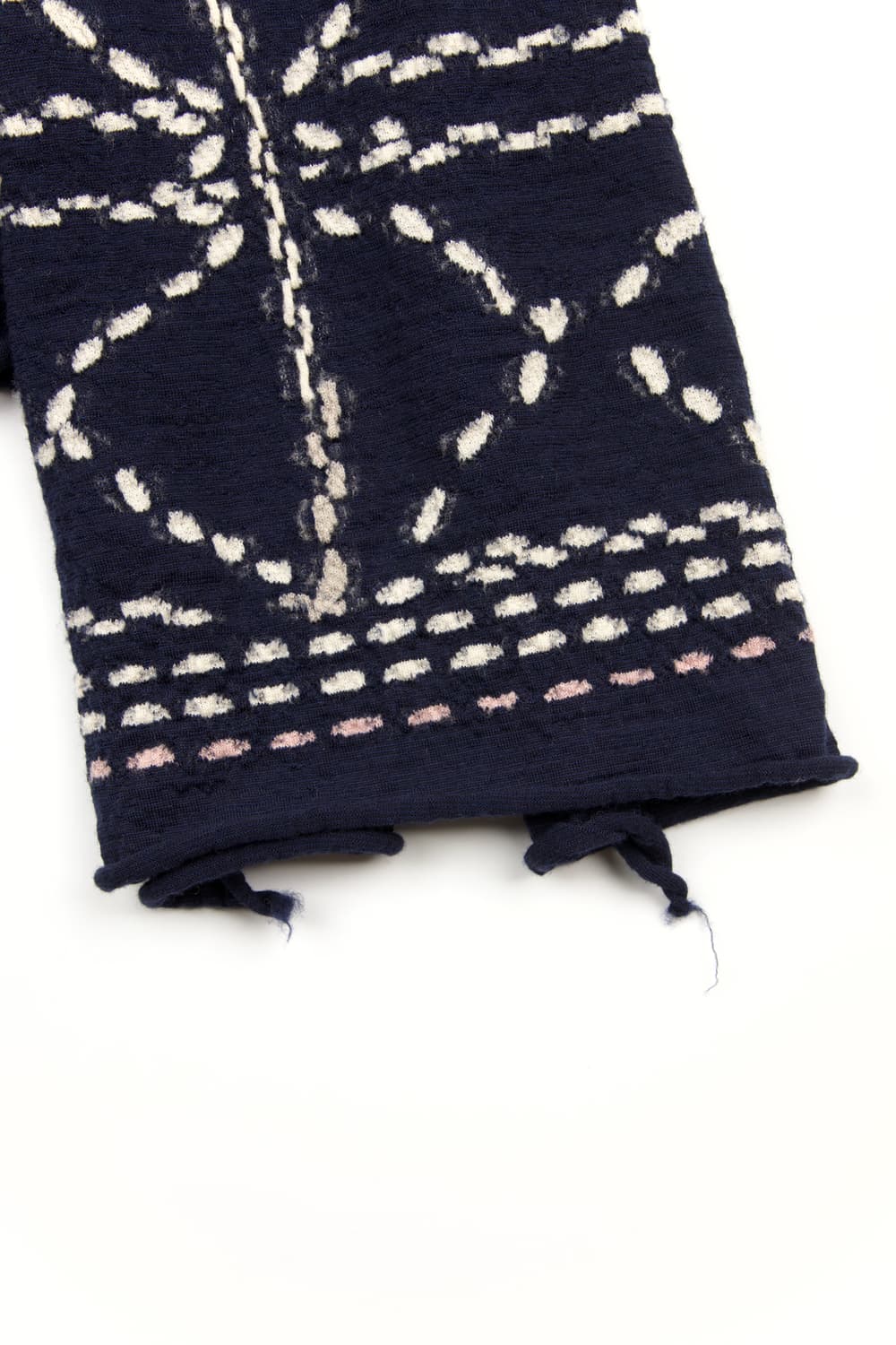 Kapital 축용 울 사시코 머플러 네이비 상품이미지2