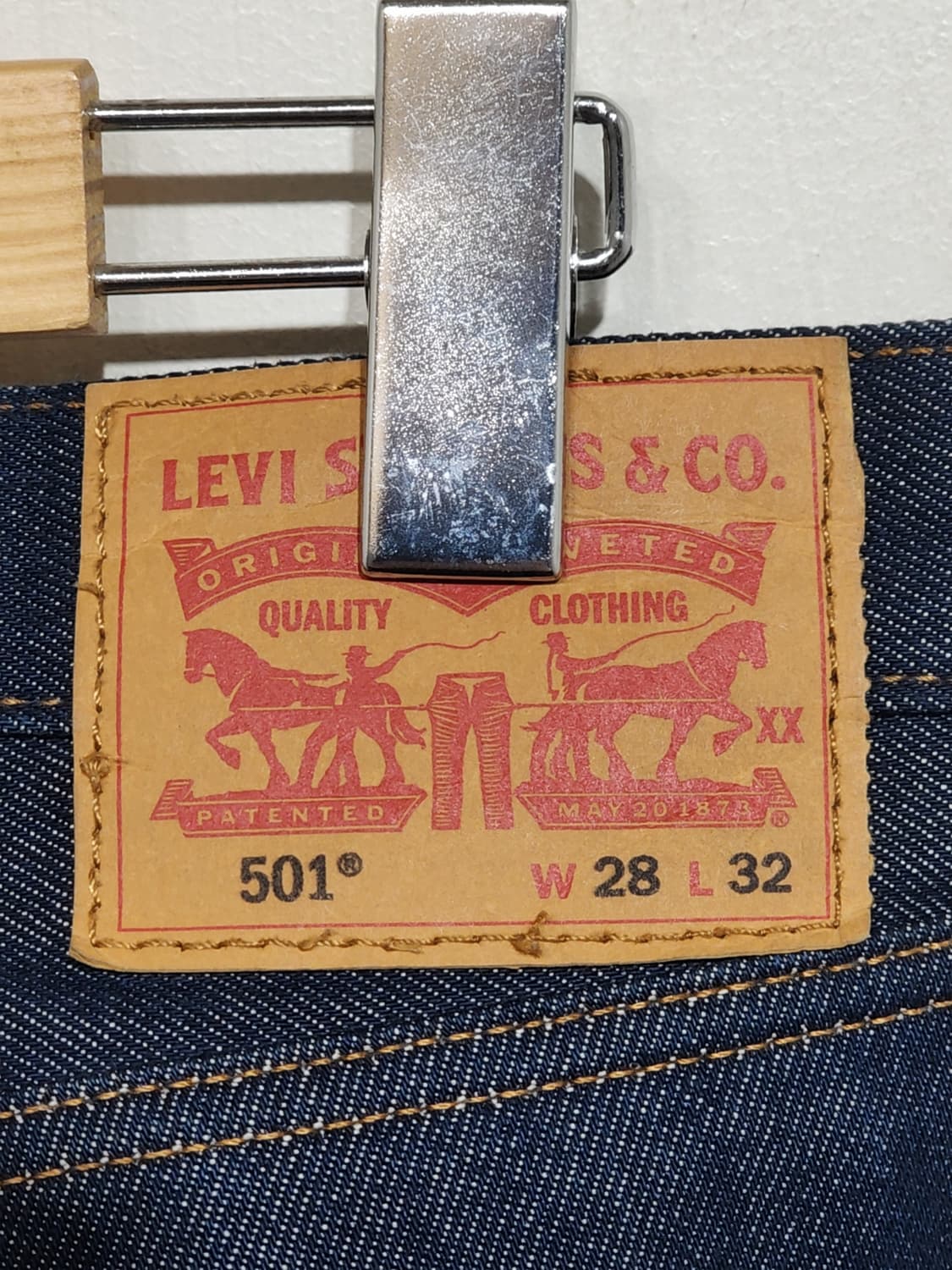 (28) 리바이스 501 청바지 생지 데님팬츠 레드탭  상품이미지4