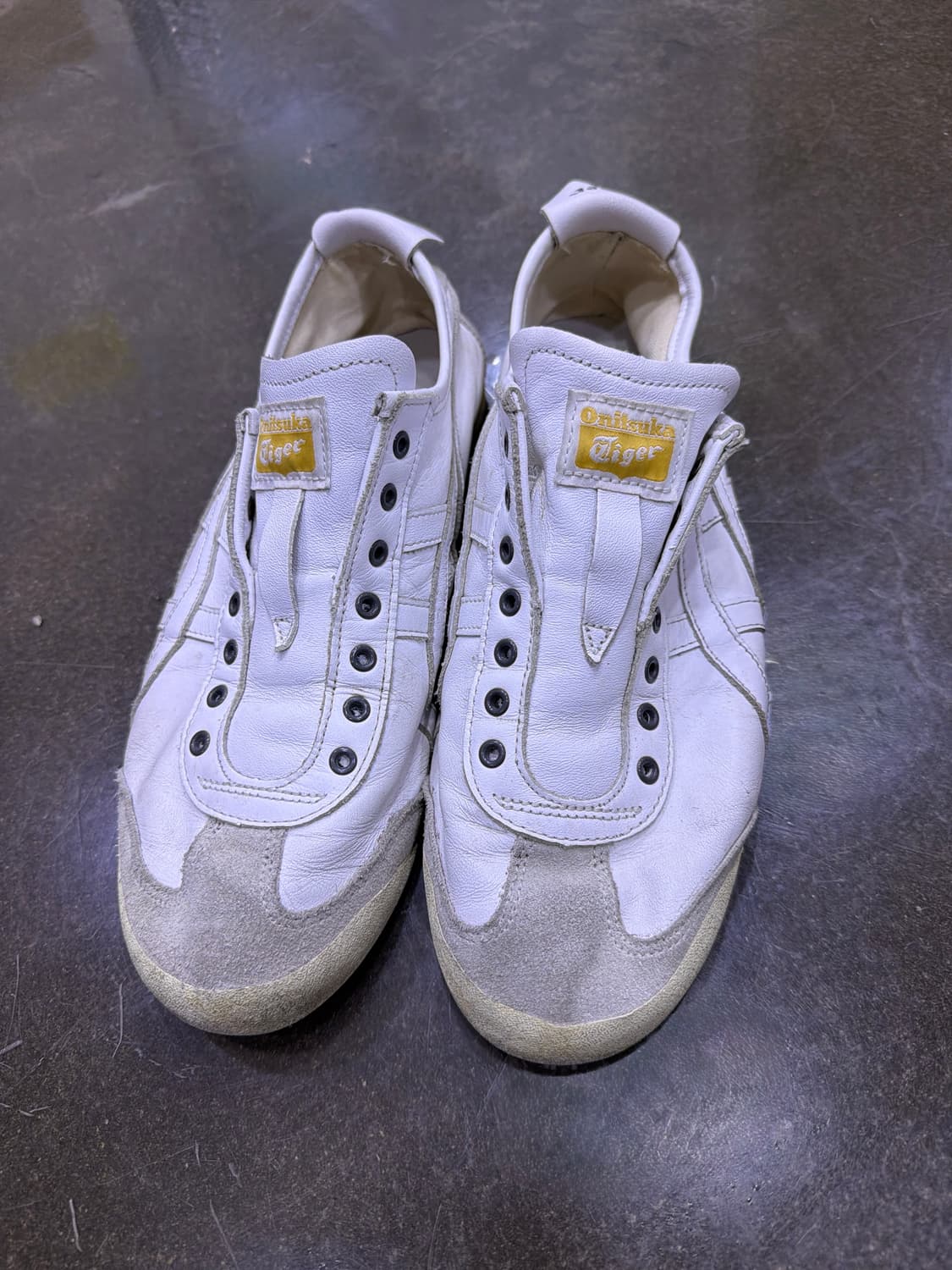 오니츠카타이거 멕시코66 슬립온 화이트 옐로우 275 상품이미지2