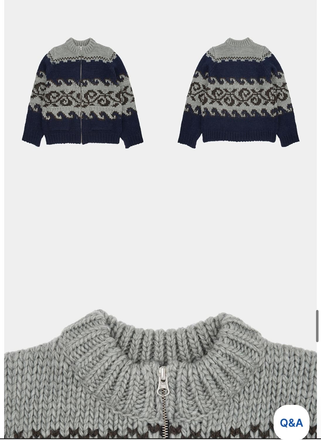 아유서울 노르딕 울 블렌드 포켓 가디건 상품이미지7