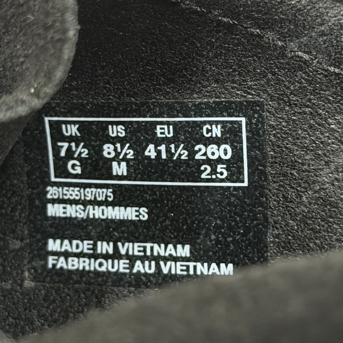 클락스 오리지널 왈라비 블랙 슈즈 260 상품이미지5