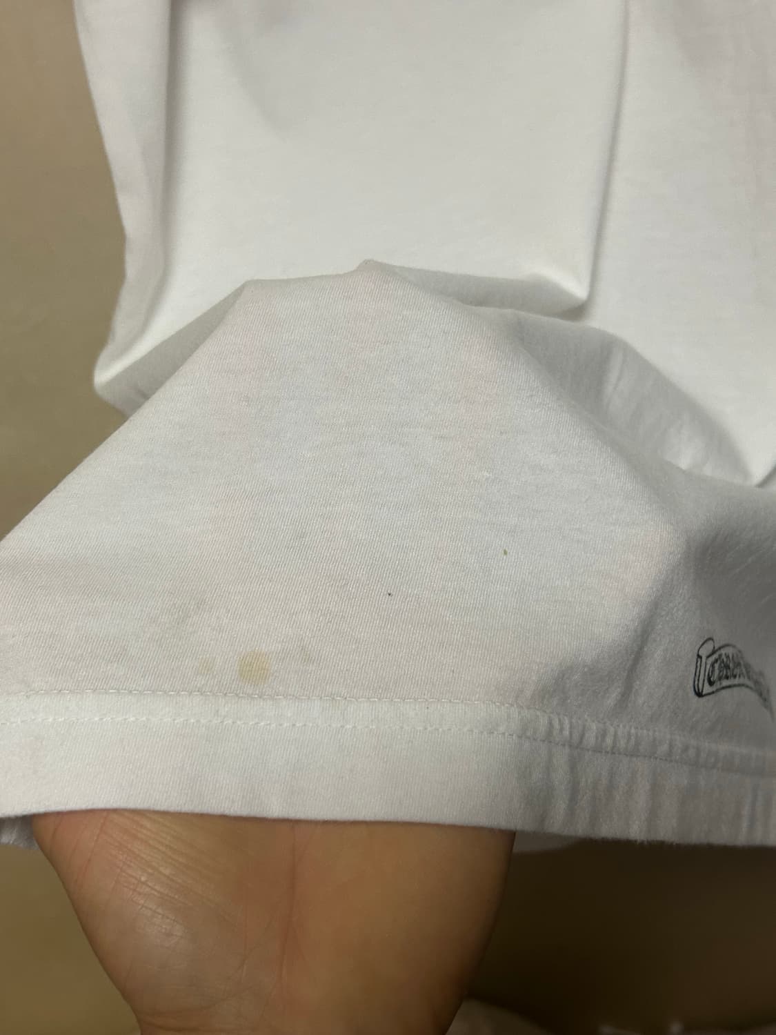 크롬하츠 넥 레터 로고 티셔츠 화이트블랙 상품이미지10