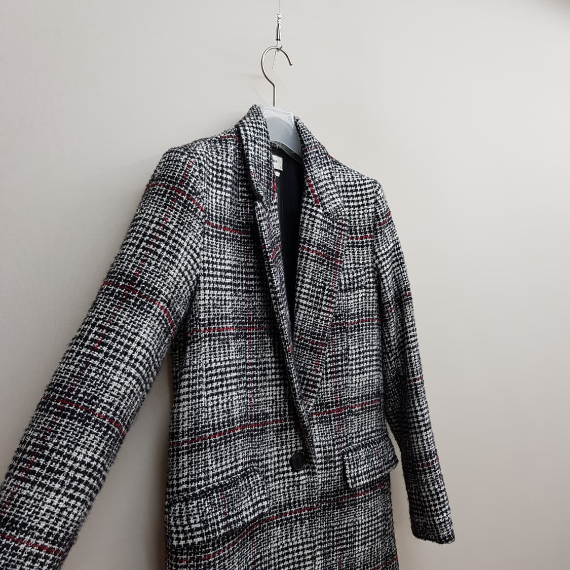 이자벨마랑 에뚜왈 버진울 트위드 체크 자켓 36사이즈 상품이미지4