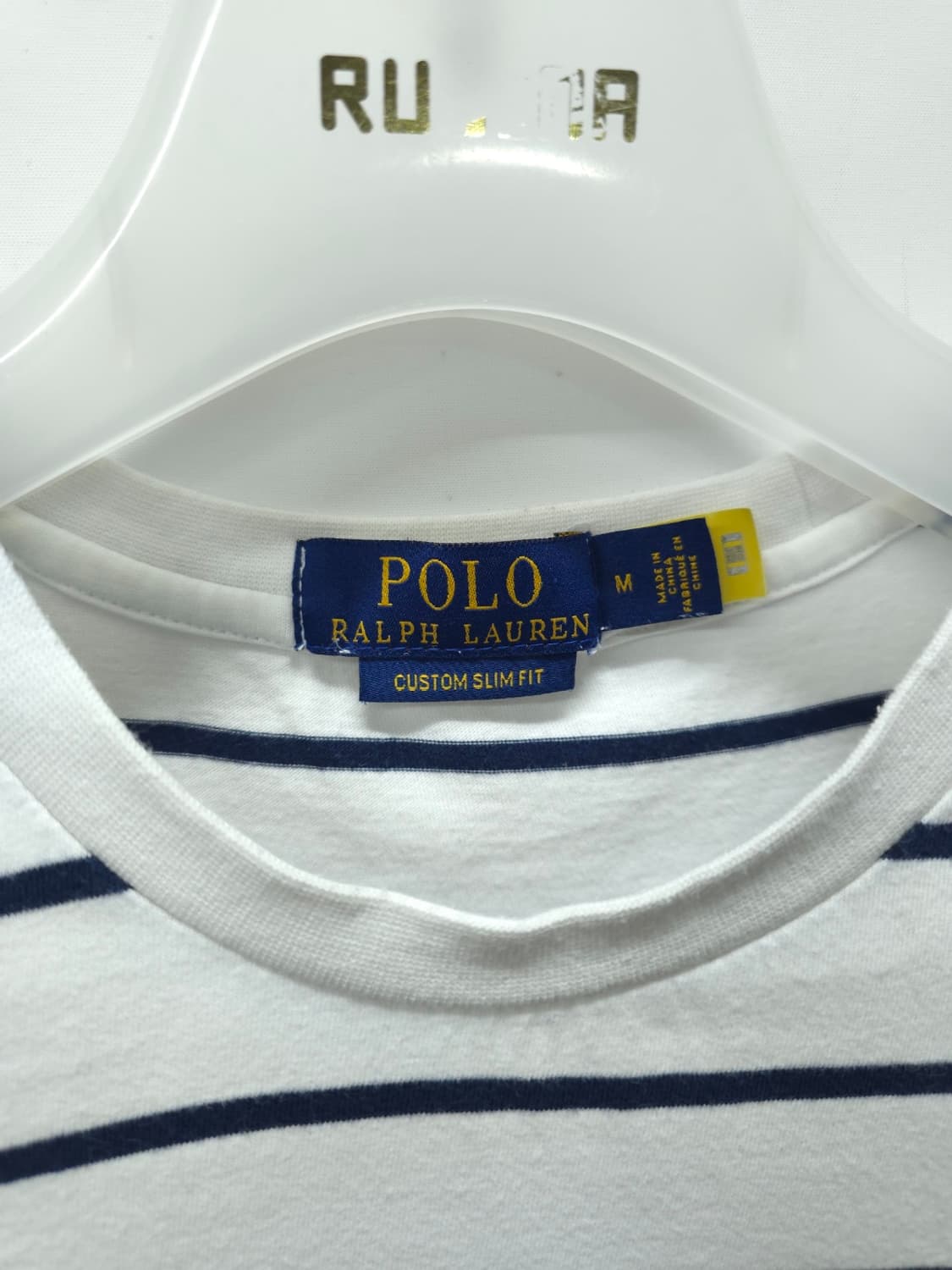 폴로 랄프로렌(QR버전) 스트라이프 커스텀 슬림핏 반팔 티셔츠(95) 상품이미지10