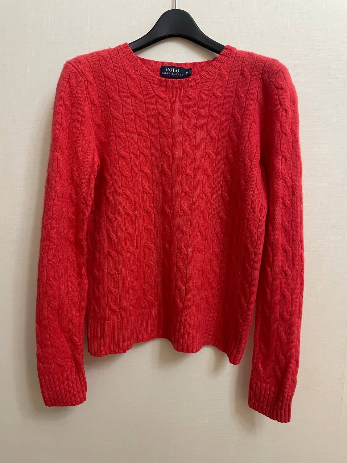 폴로 100%캐시미어 케이블니트 상품이미지1