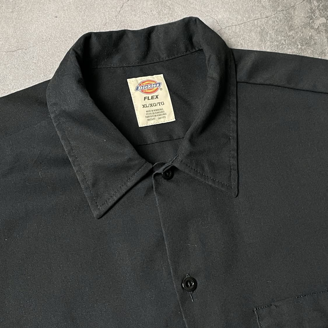 DICKIES 디키즈 빈티지 블랙 플랩포켓 반팔 워크셔츠 A01050 상품이미지2