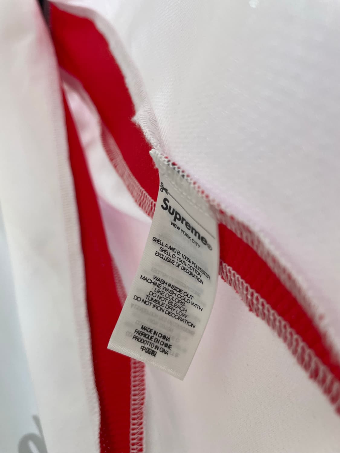 슈프림 후드 사커 저지 화이트 M 상품이미지4