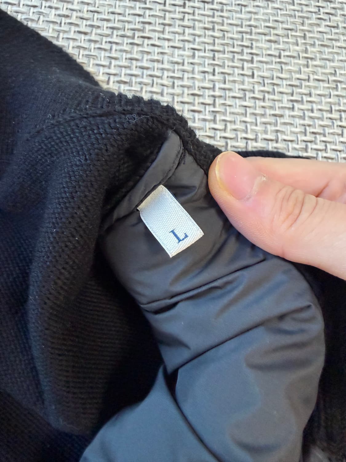 24ss/매장판 신형 몽클레어 니트패딩 블랙 L 상품이미지2