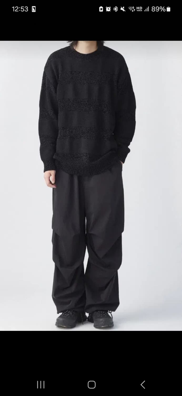 해칭룸 스노우 오버팬츠 블랙 3사이즈 상품이미지1