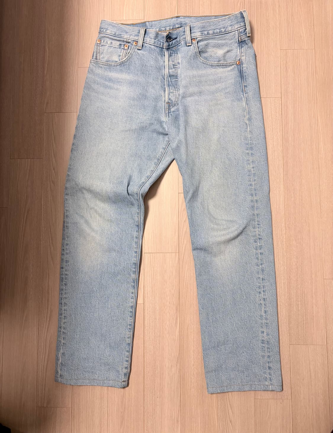 리바이스 501 워싱 데님 청바지 상품이미지1