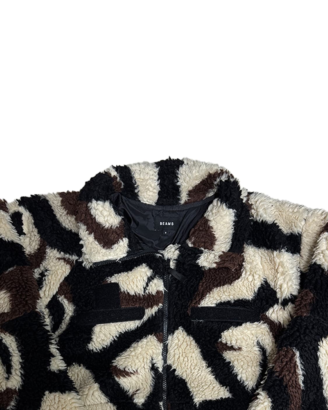 Beams tribal camo fleece jacket S 상품이미지3