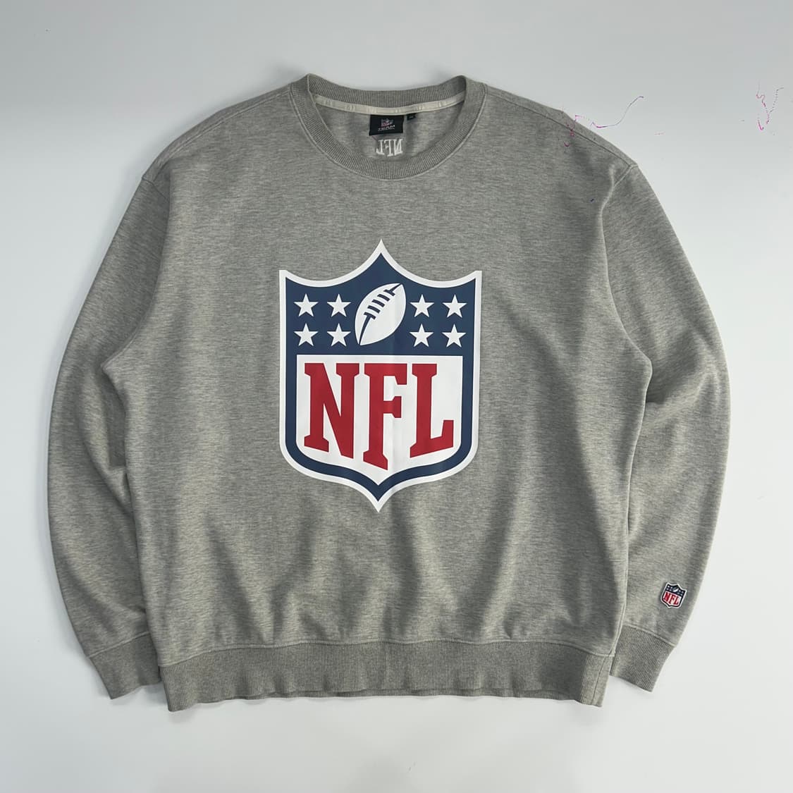 NFL 엔에프엘 빅로고 그레이 맨투맨 상품이미지3