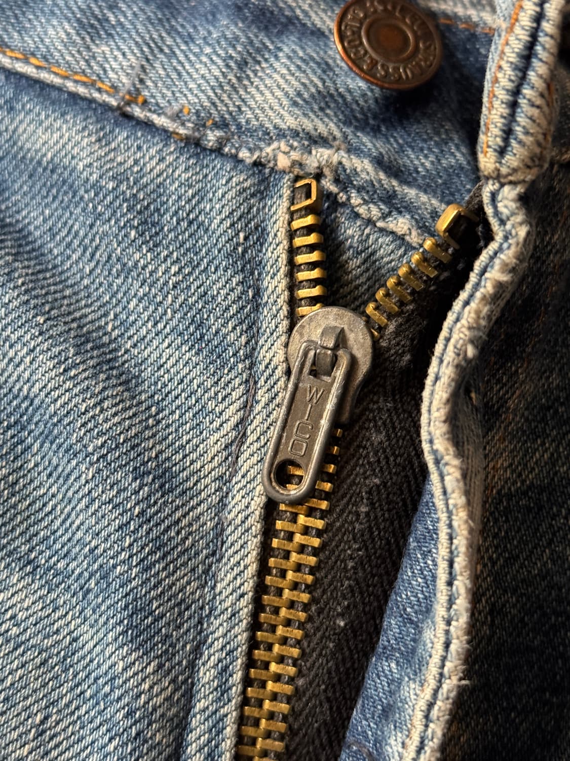 [30]70's 리바이스 USA 벨바텀 페이딩 부츠컷 데님 팬츠 상품이미지7