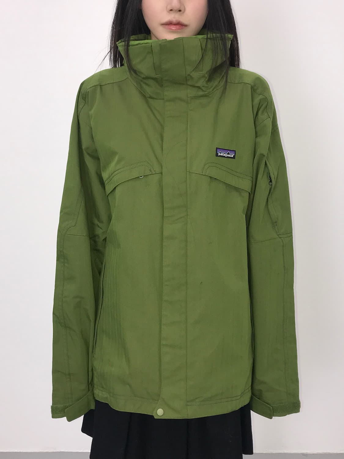 Patagonia Green Hooded Softshell Jacket 상품이미지1