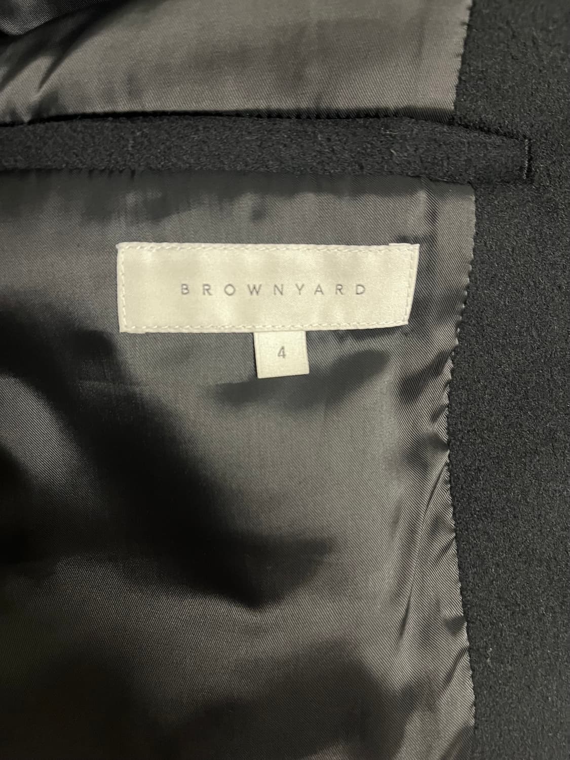 [4] 23fw 브라운야드 발마칸코트 블랙 상품이미지3