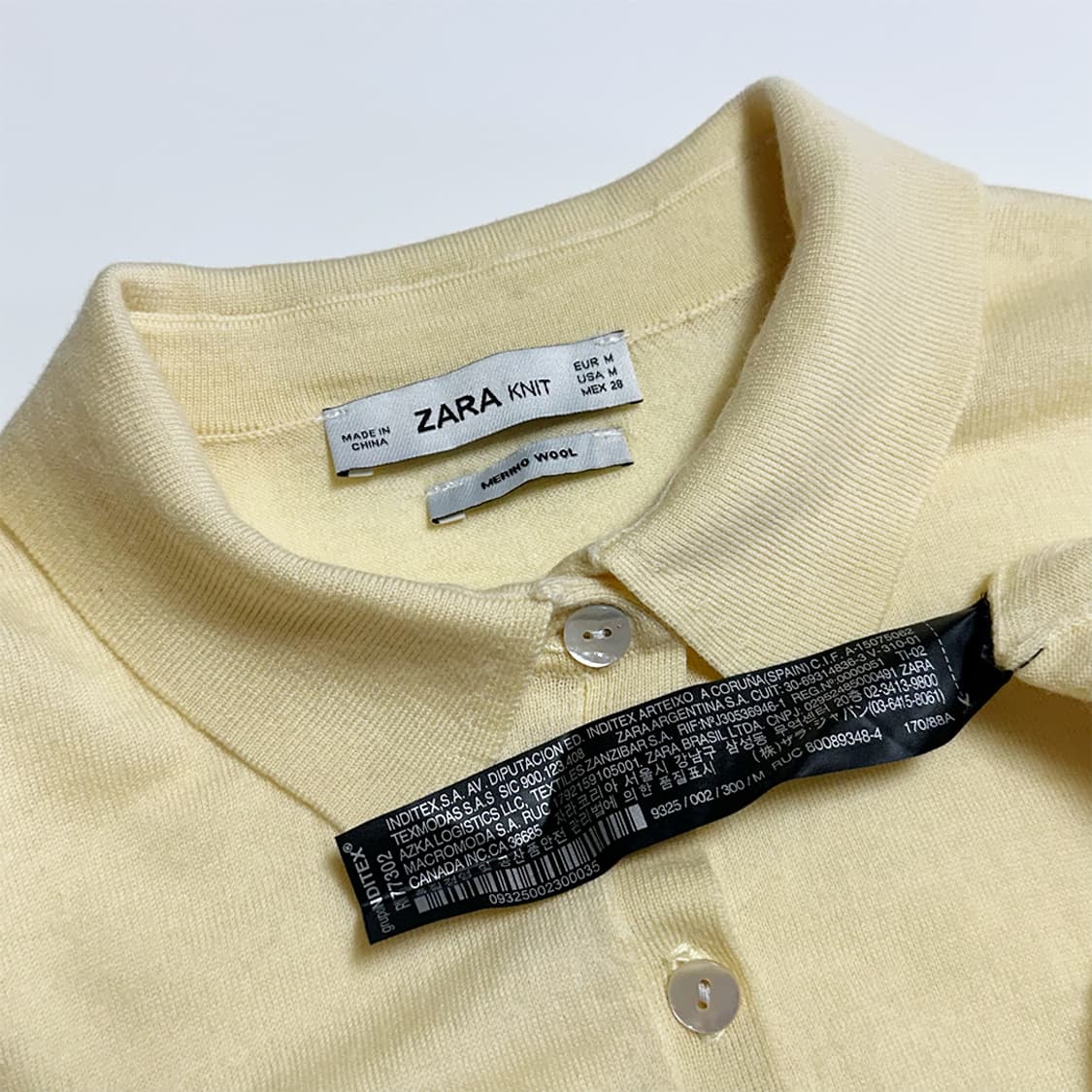 자라 옐로우 카라 니트 상품이미지4