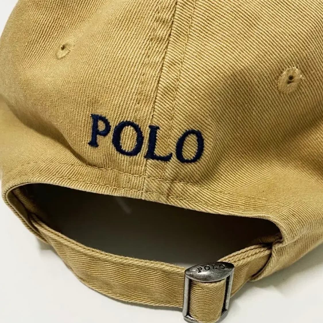 [정품] POLO 폴로 랄프로렌 포니자수 베이지컬러 치노코튼 볼캡 상품이미지6