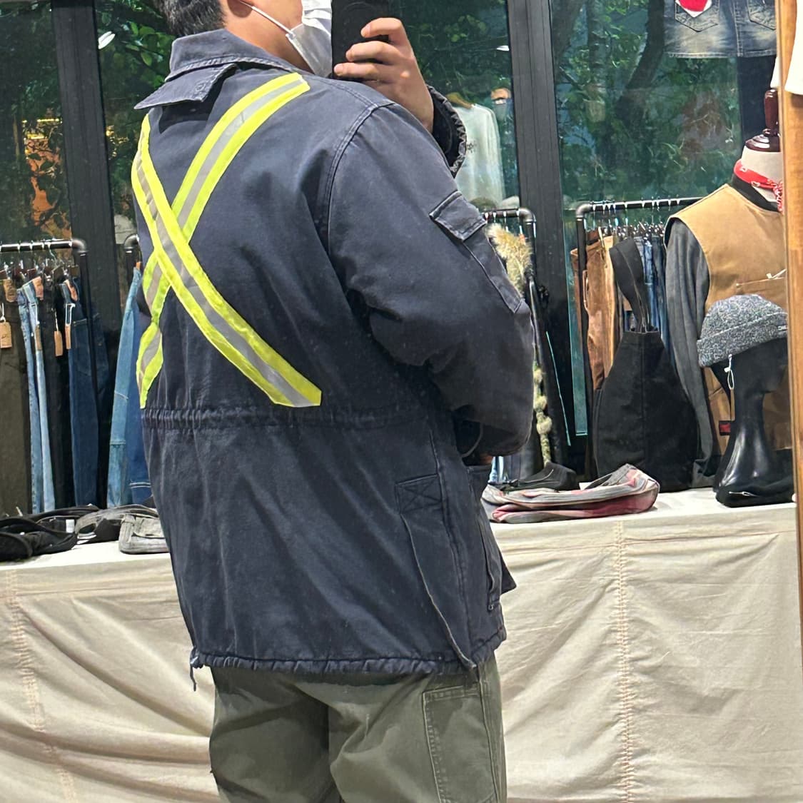 XL) USA 워크웨어 워크 자켓 스카치 형광라인 상품이미지8