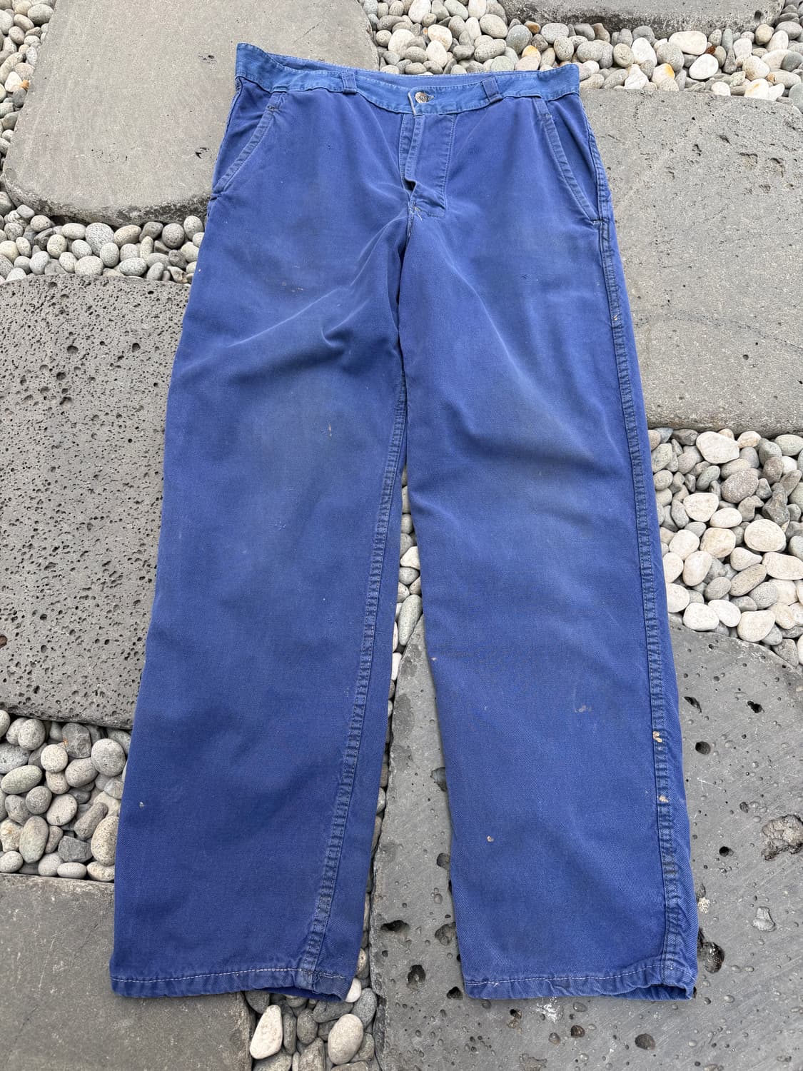 HARD WASHED FADED BLUE OLD 빈티지프렌치워크팬츠 상품이미지1