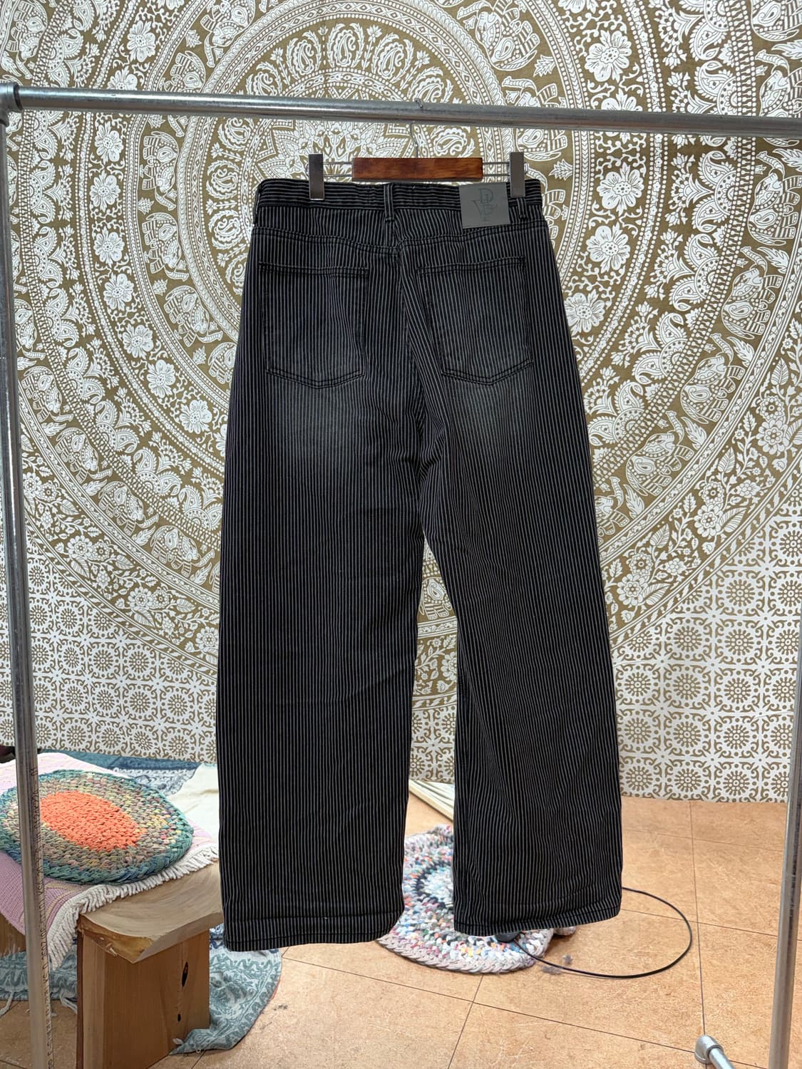 Develop 스트라이프 흑청 데님팬츠  상품이미지5