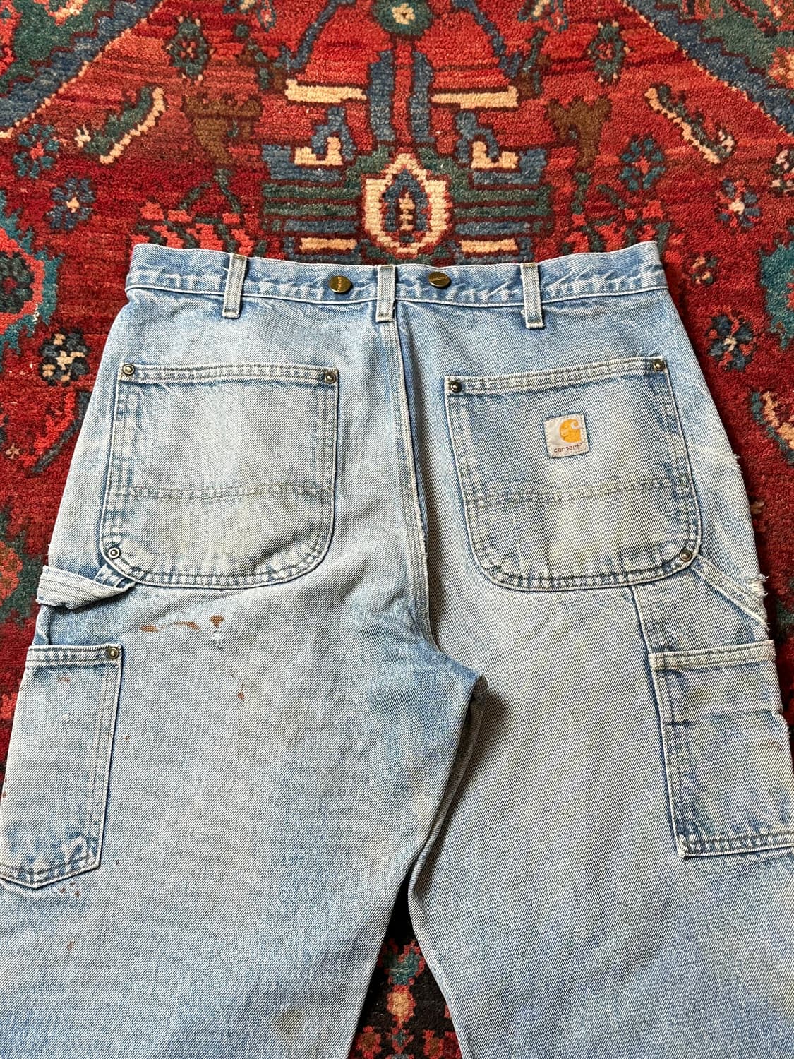 OG 칼하트 데님 더블니 팬츠 칼하트 B73 썩블니 상품이미지6